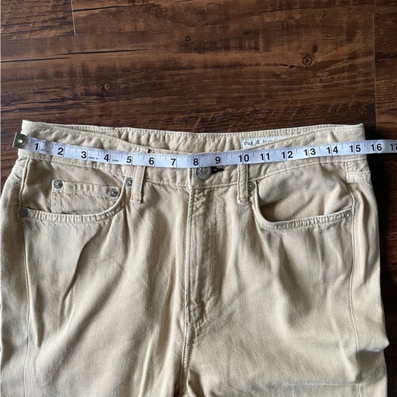 RAG & BONE Featherweight Logan Wide-Leg Jean in Beige- women’s 28” - Picture 5 of 10